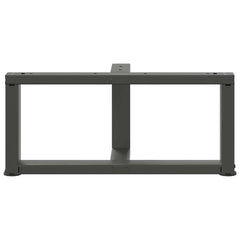vidaXL Coffee Table Legs T-Shaped 2 pcs Anthracite 60x25x(30-31) cm Steel 6