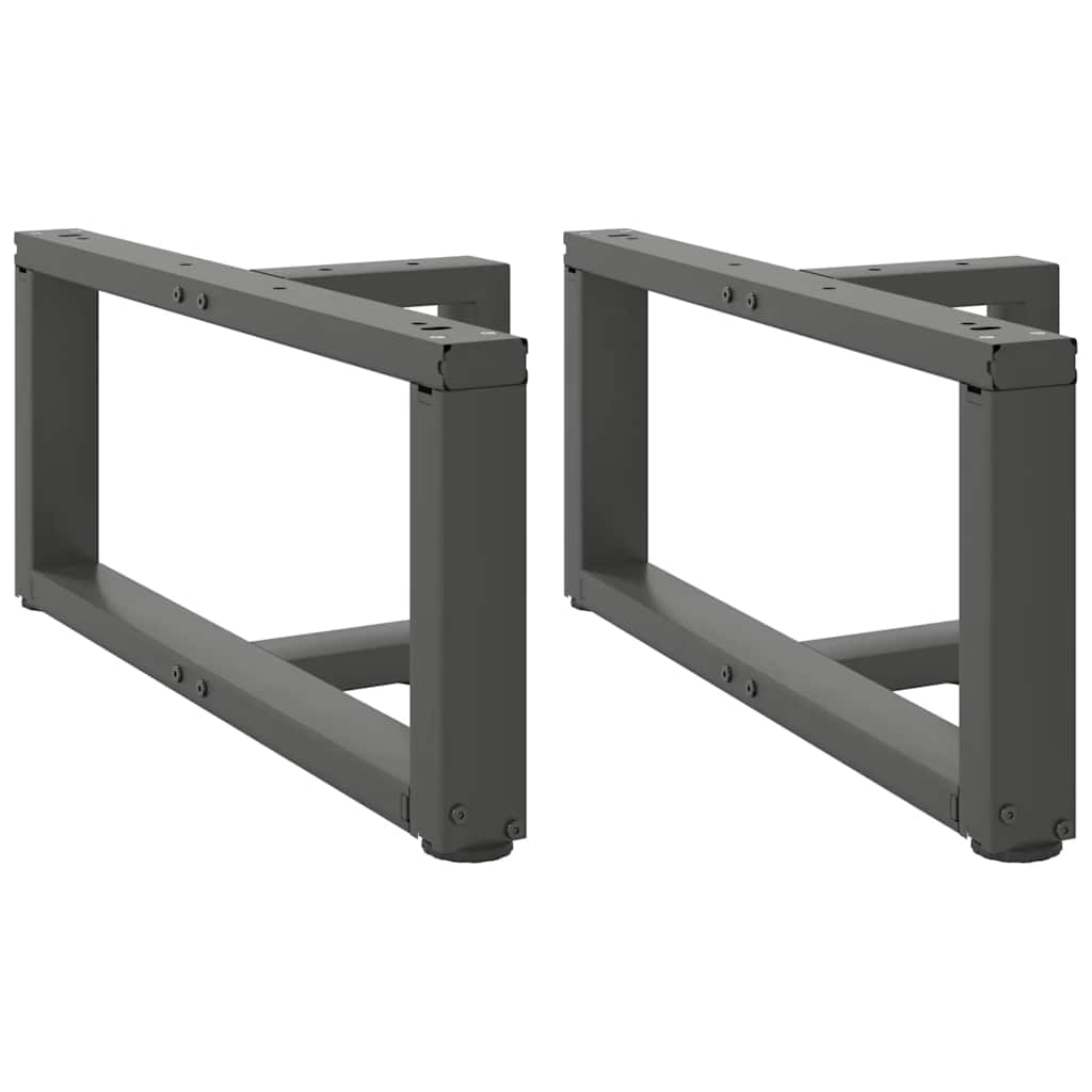 vidaXL Coffee Table Legs T-Shaped 2 pcs Anthracite 70x25x(30-31) cm Steel 1