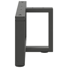 vidaXL Coffee Table Legs T-Shaped 2 pcs Anthracite 70x25x(30-31) cm Steel 5