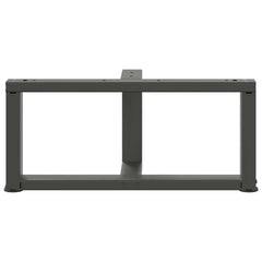 vidaXL Coffee Table Legs T-Shaped 2 pcs Anthracite 70x25x(30-31) cm Steel 6