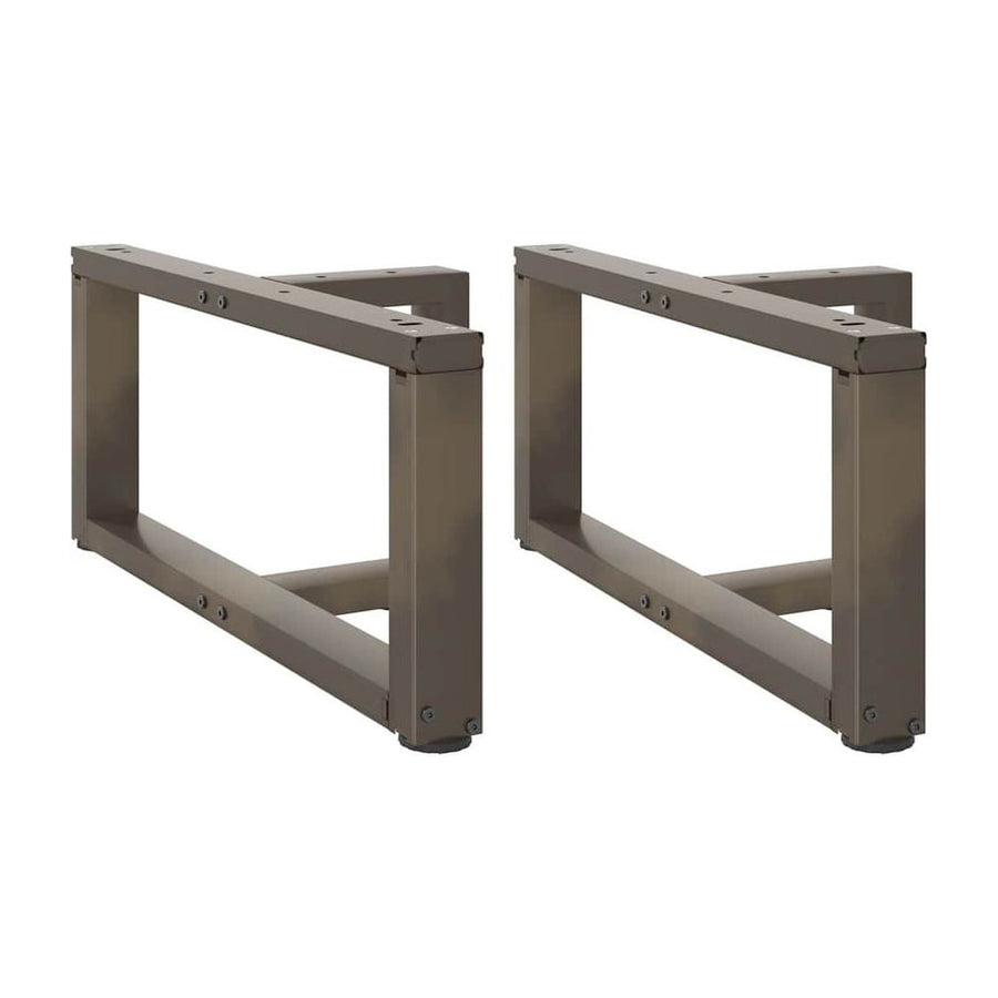 Coffee Table Legs T-Shaped 2 pcs Natural Steel