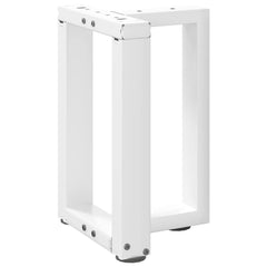 vidaXL Coffee Table Legs T-Shaped 2 pcs White 38x25x(42-43) cm Steel 4