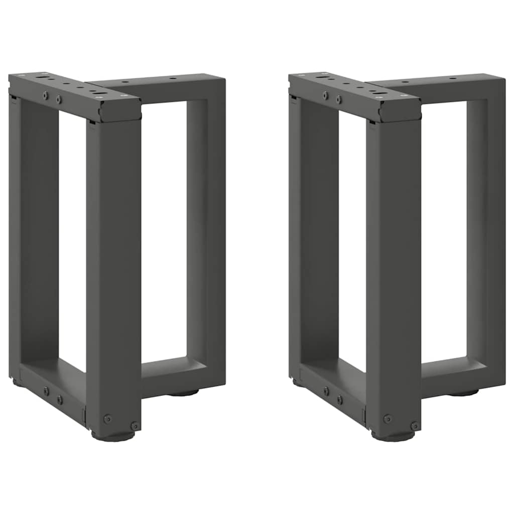 vidaXL Coffee Table Legs T-Shaped 2 pcs Anthracite 38x25x(42-43) cm Steel 1