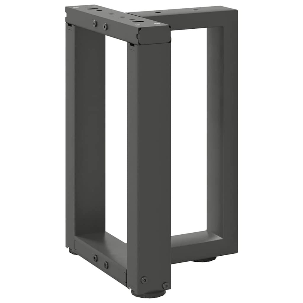 vidaXL Coffee Table Legs T-Shaped 2 pcs Anthracite 38x25x(42-43) cm Steel 4