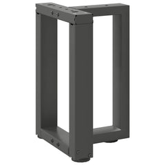 vidaXL Coffee Table Legs T-Shaped 2 pcs Anthracite 38x25x(42-43) cm Steel 4