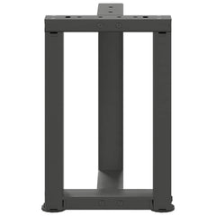 vidaXL Coffee Table Legs T-Shaped 2 pcs Anthracite 38x25x(42-43) cm Steel 6