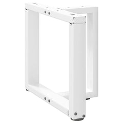 vidaXL Coffee Table Legs T-Shaped 2 pcs White 50x25x(42-43) cm Steel 4