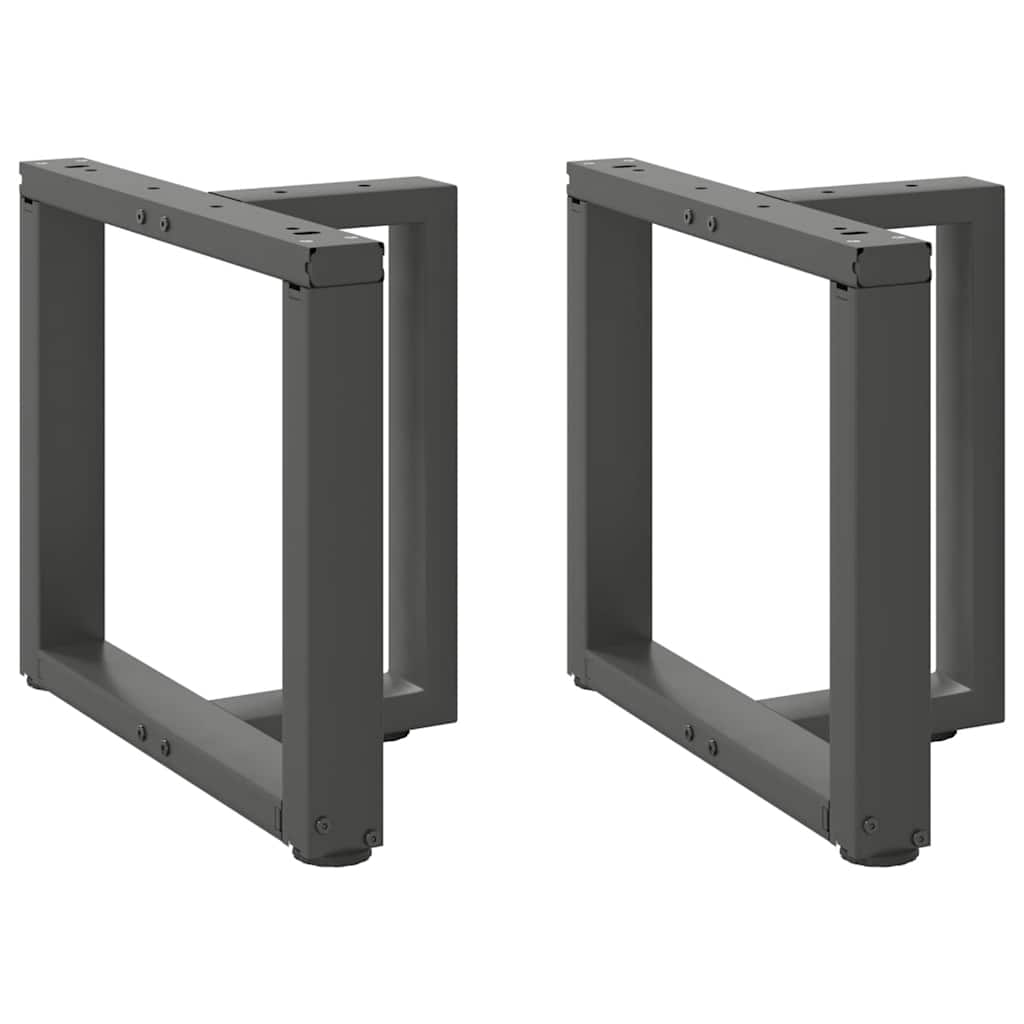 vidaXL Coffee Table Legs T-Shaped 2 pcs Anthracite 50x25x(42-43) cm Steel 1