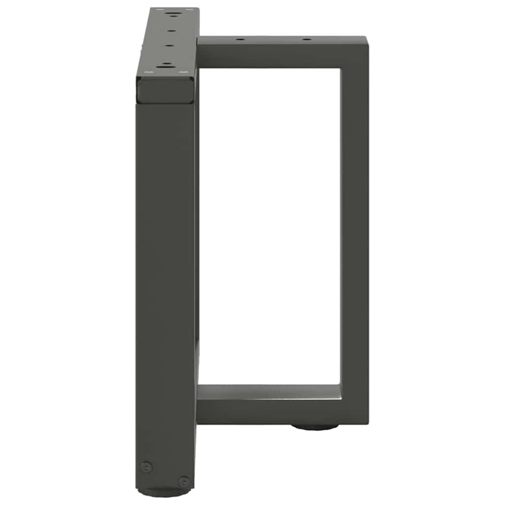 vidaXL Coffee Table Legs T-Shaped 2 pcs Anthracite 50x25x(42-43) cm Steel 5