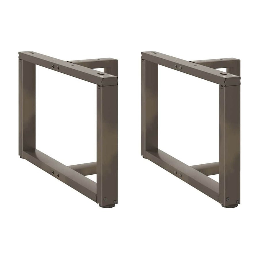 Coffee Table Legs T-Shaped 2 pcs Natural Steel