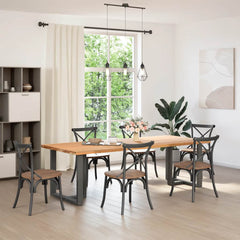 Dining Table Legs T-Shaped 2 pcs Anthracite 60 x 35 – 100 x 35 70 x 35 x (72-73) cm