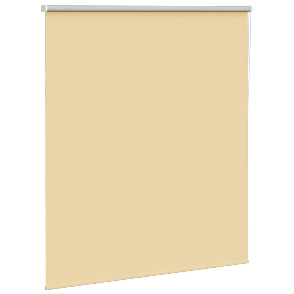 vidaXL Roller Blind Blackout Beige 125x150 cm Fabric Width 121.6 cm Polyester 3