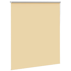 vidaXL Roller Blind Blackout Beige 125x150 cm Fabric Width 121.6 cm Polyester 3
