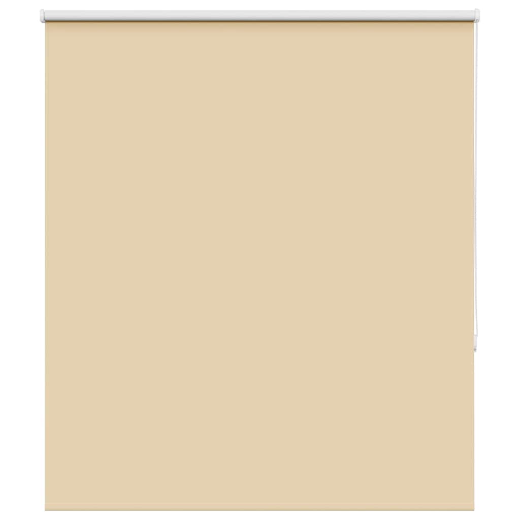 vidaXL Roller Blind Blackout Beige 140x150 cm Fabric Width 136.6 cm Polyester 1