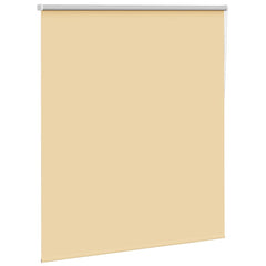 vidaXL Roller Blind Blackout Beige 140x150 cm Fabric Width 136.6 cm Polyester 3