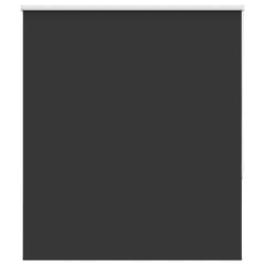 Roller Blind Blackout 105x130 cm Fabric Width 100.7 cm Black 140 cm