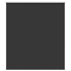 Roller Blind Blackout 105x175 cm Fabric Width 100.7 cm Black 140 cm