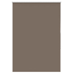 vidaXL Roller Blind Blackout Coffee 110x130 cm Fabric Width 105.7 cm 2