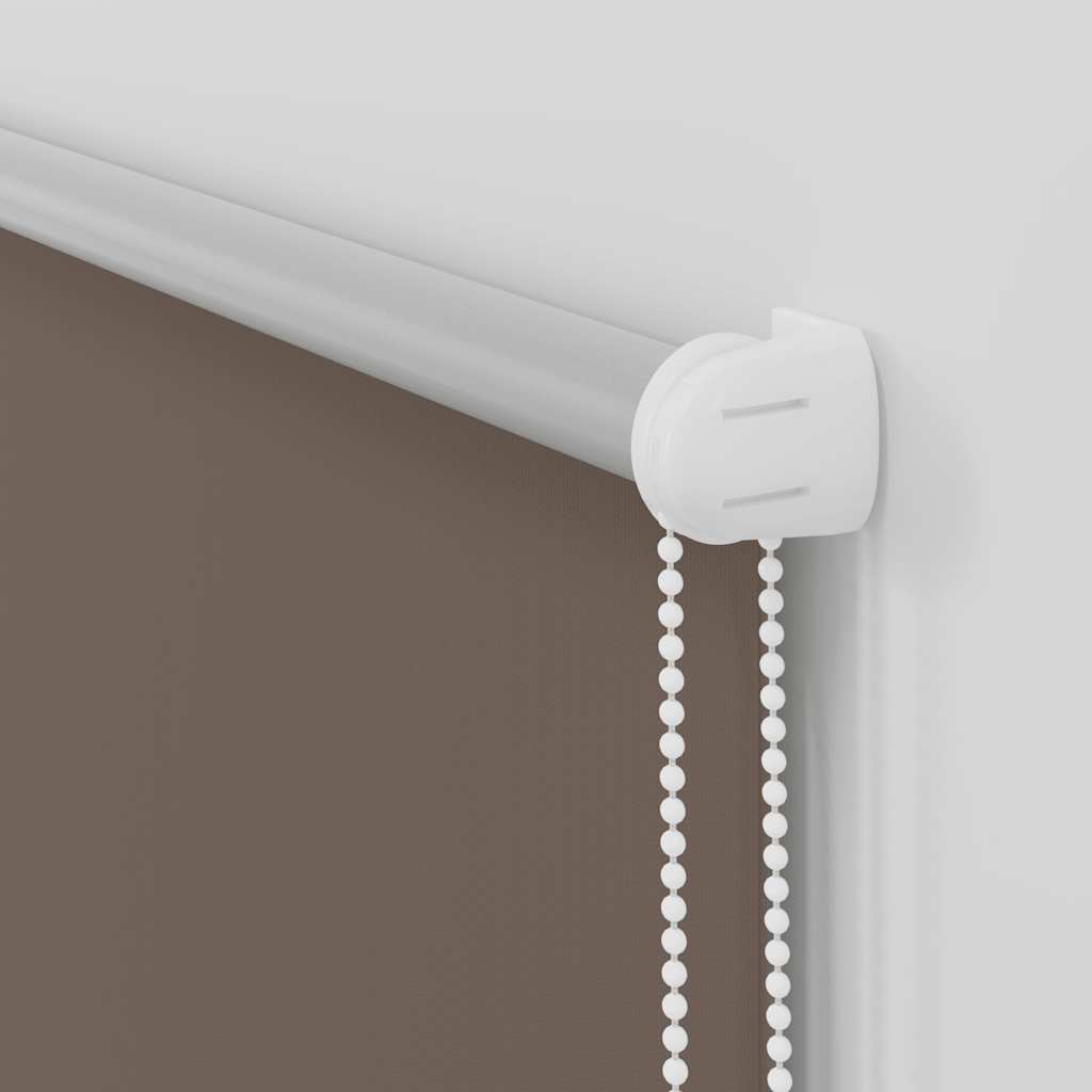 vidaXL Roller Blind Blackout Coffee 110x130 cm Fabric Width 105.7 cm 6