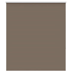 vidaXL Roller Blind Blackout Coffee 130x130 cm Fabric Width 126.6 cm Polyester 2