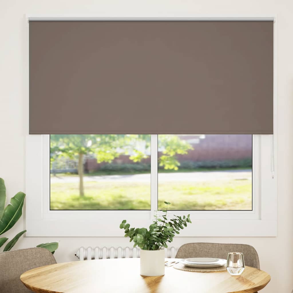 Roller Blind Blackout 105x150 cm Fabric Width 100.7 cm Coffee 150 cm