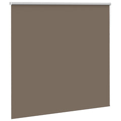 vidaXL Roller Blind Blackout Coffee 165x175 cm Fabric Width 161.6 cm Polyester 3