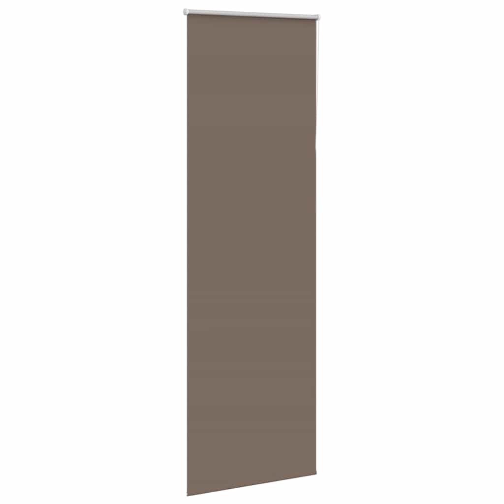 vidaXL Roller Blind Blackout Coffee 80x210 cm Fabric Width 75.7 cm Polyester 3