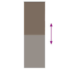 vidaXL Roller Blind Blackout Coffee 80x210 cm Fabric Width 75.7 cm Polyester 5