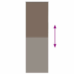 vidaXL Roller Blind Blackout Coffee 80x230 cm Fabric Width 75.7 cm Polyester 5