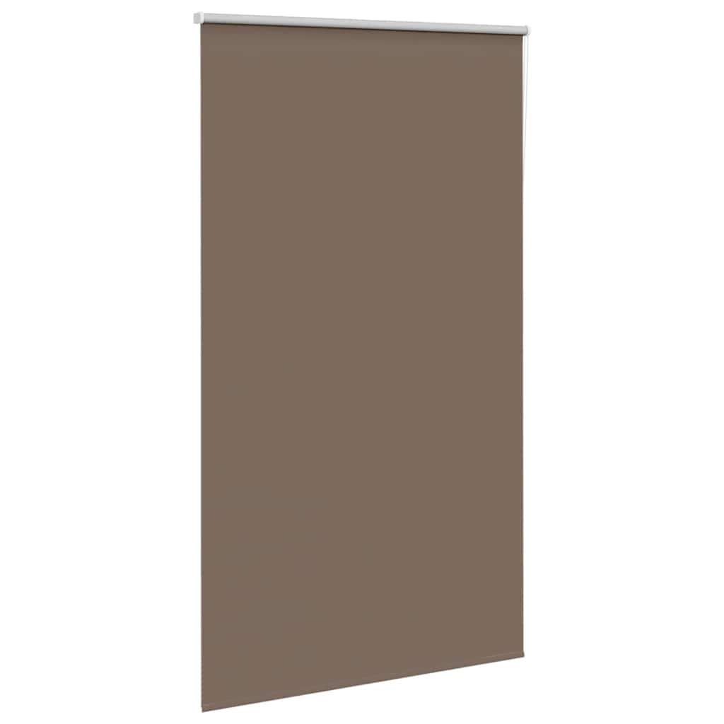 vidaXL Roller Blind Blackout Coffee 130x230 cm Fabric Width 126.6 cm Polyester 3