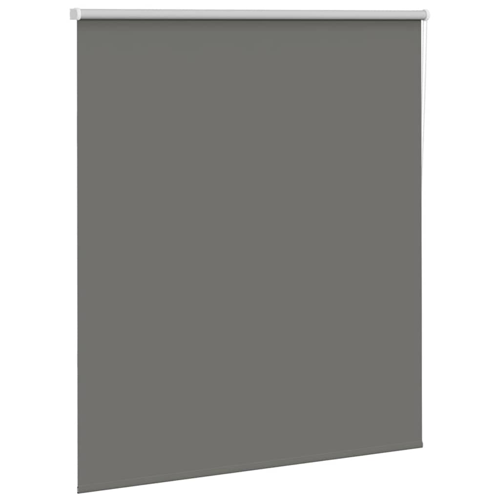 vidaXL Roller Blind Blackout Grey 120x150 cm Fabric Width 116.6 cm Polyester 3