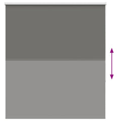 vidaXL Roller Blind Blackout Grey 140x150 cm Fabric Width 136.6 cm Polyester 5