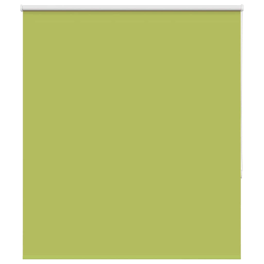 vidaXL Roller Blind Blackout Leaves Green 125x130 cm Fabric Width 121.6 cm Polyester 1