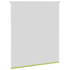 vidaXL Roller Blind Blackout Leaves Green 125x130 cm Fabric Width 121.6 cm Polyester 4