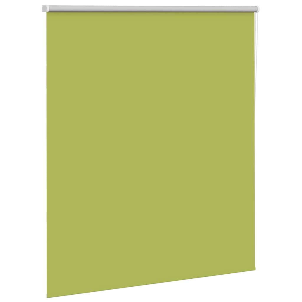 vidaXL Roller Blind Blackout Leaves Green 135x150 cm Fabric Width 131.6 cm Polyester 3