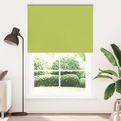 vidaXL Roller Blind Blackout Leaves Green 145x230 cm Fabric Width 141.6 cm Polyester 2