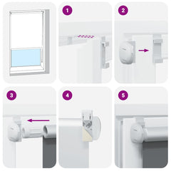 vidaXL Roller Blind Blackout Light Grey 115x210 cm Fabric Width 110.7 cm Polyester 5