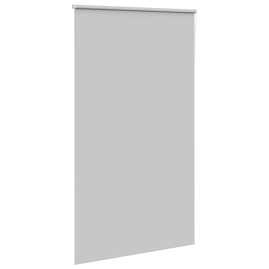vidaXL Roller Blind Blackout Light Grey 135x210 cm Fabric Width 131.6 cm Polyester 3