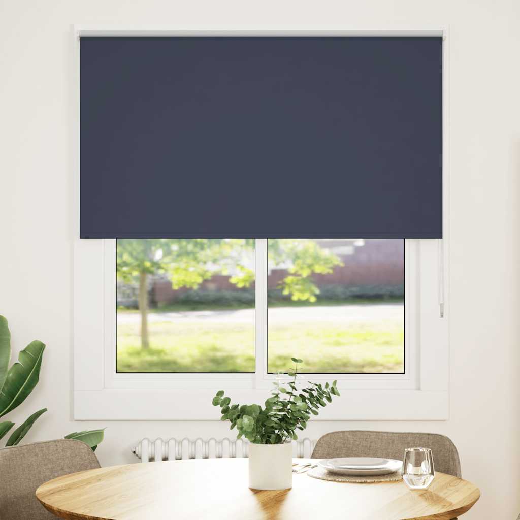 vidaXL Roller Blind Blackout Marine 120x175 cm Fabric Width 116.6 cm Polyester 2