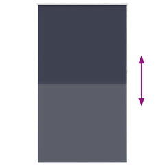 vidaXL Roller Blind Blackout Marine 120x210 cm Fabric Width 116.6 cm Polyester 5