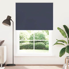 vidaXL Roller Blind Blackout Marine 165x230 cm Fabric Width 161.6 cm Polyester 2