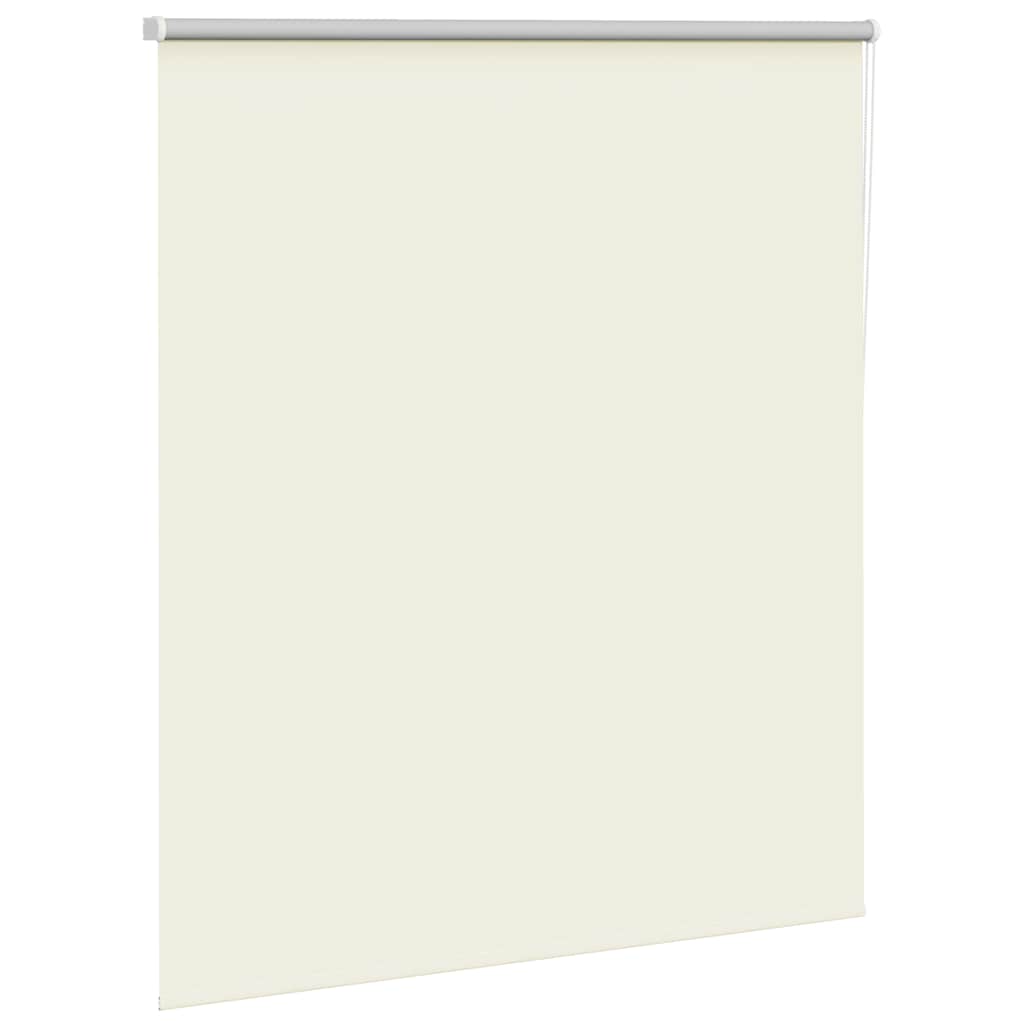 vidaXL Roller Blind Blackout Off White 125x150 cm Fabric Width 121.6 cm Polyester 3