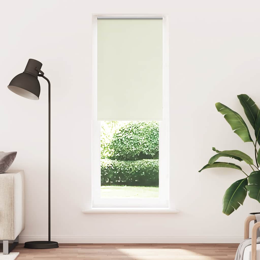 vidaXL Roller Blind Blackout Off White 80x210 cm Fabric Width 75.7 cm Polyester 2