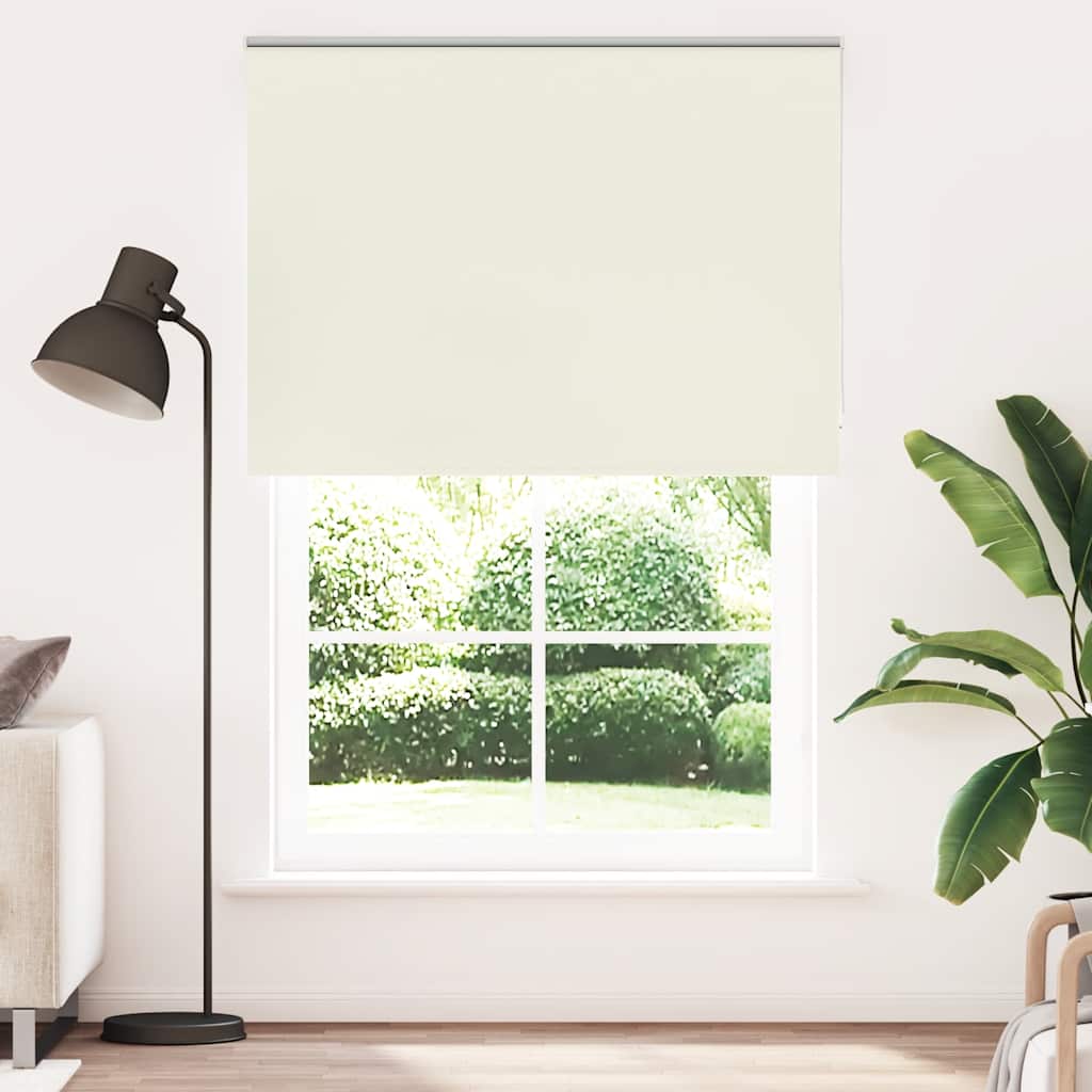 vidaXL Roller Blind Blackout Off White 150x210 cm Fabric Width 146.6 cm Polyester 2