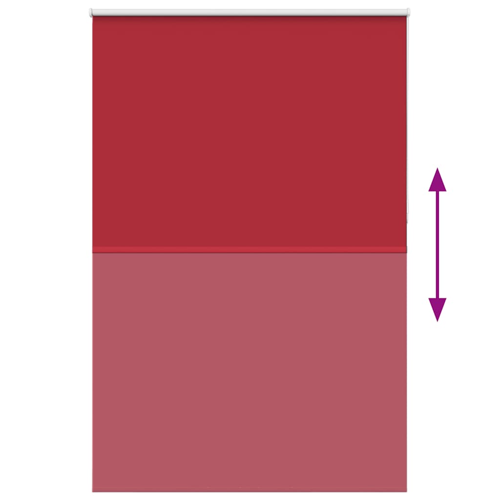 vidaXL Roller Blind Blackout Red 155x210 cm Fabric Width 151.6 cm Polyester 5
