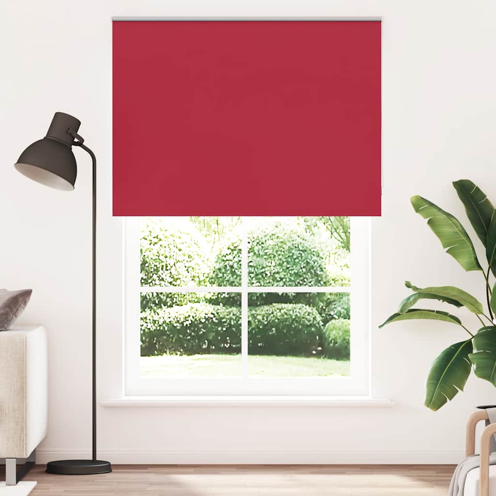 vidaXL Roller Blind Blackout Red 155x210 cm Fabric Width 151.6 cm Polyester 1