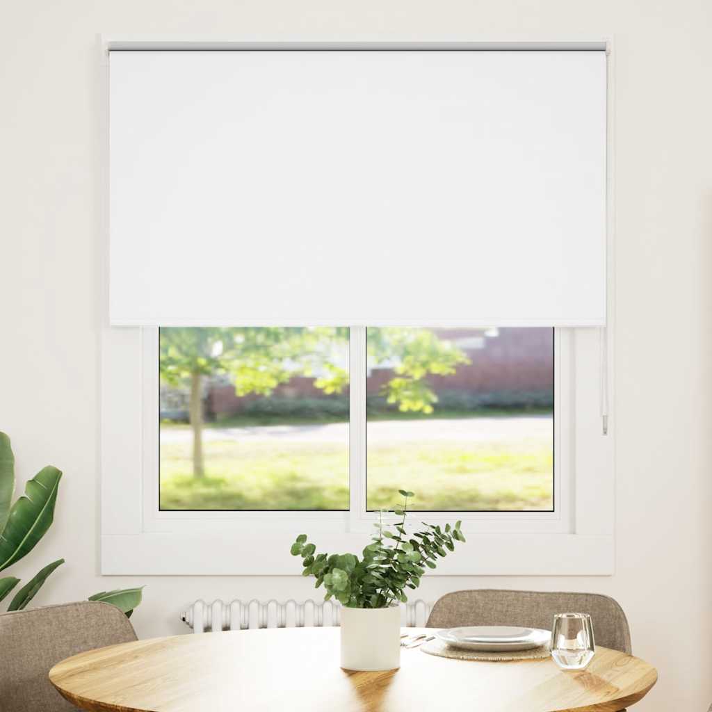 vidaXL Roller Blind Blackout White 120x175 cm Fabric Width 116.6 cm Polyester 2