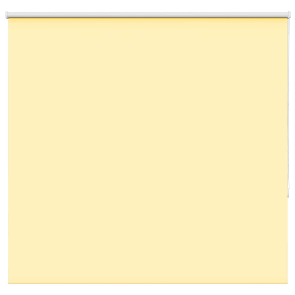 vidaXL Roller Blind Blackout Yellow 150x130 cm Fabric Width 146.6 cm Polyester 1