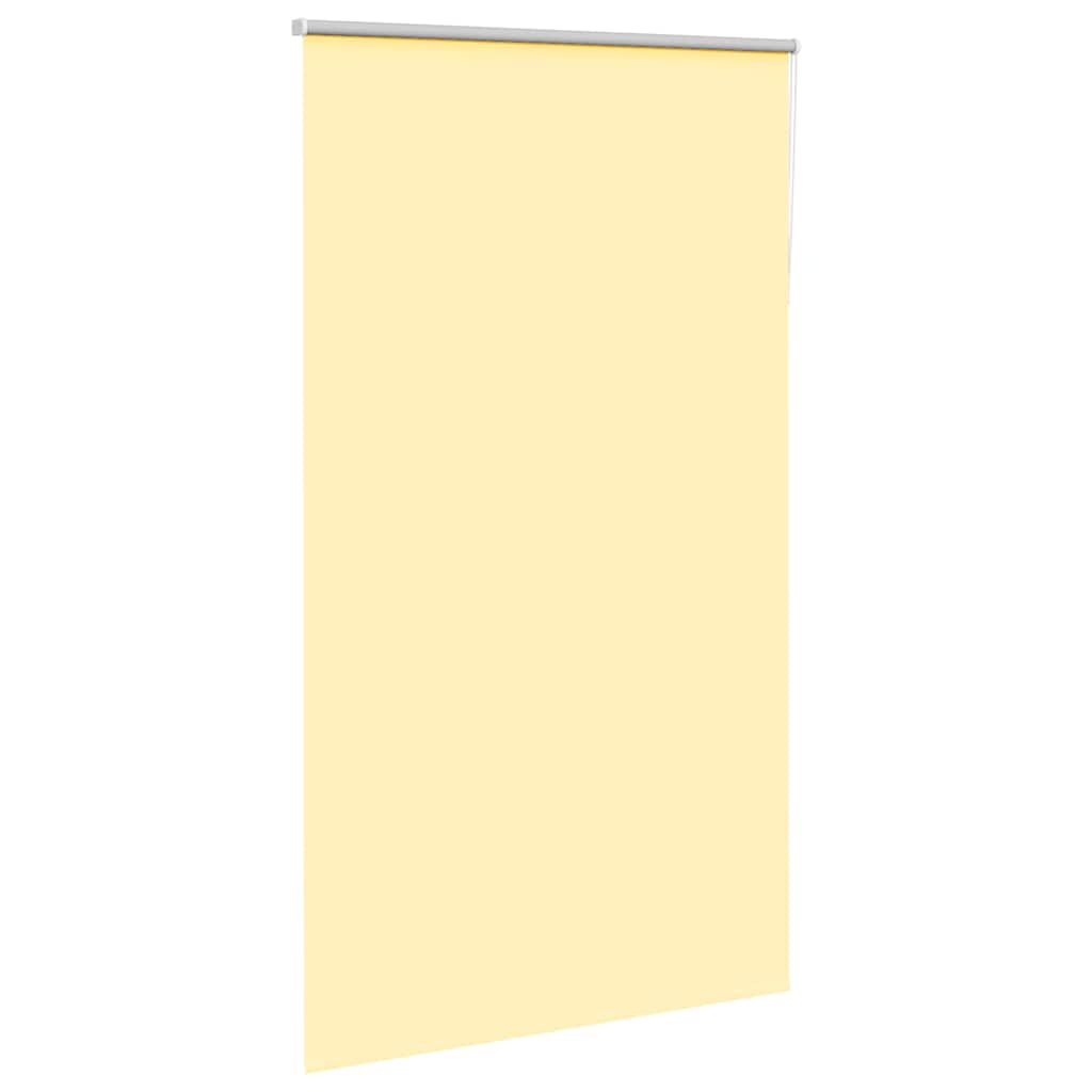 vidaXL Roller Blind Blackout Yellow 125x230 cm Fabric Width 121.6 cm Polyester 3