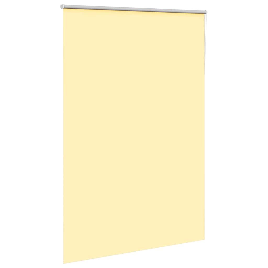 vidaXL Roller Blind Blackout Yellow 145x230 cm Fabric Width 141.6 cm Polyester 3